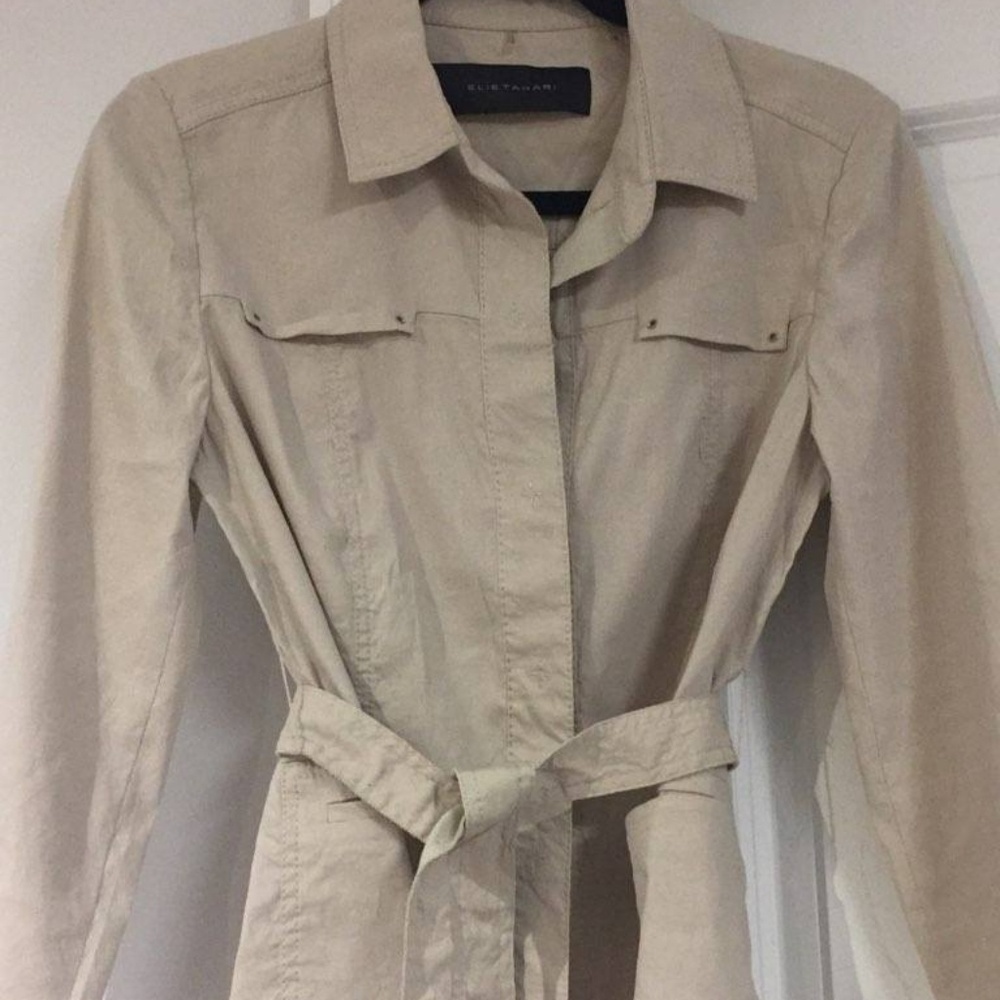 Elie Tahari Linen Lightweight Blazer